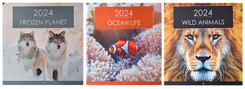 2024 Wild Animals Ocean Life Frozen Planet Square Wall Calendar Sea Winter