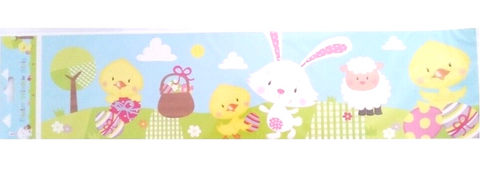 58cm Easter Window Strip Banner Party Decoration Bunny Rabbit Chick Sheep