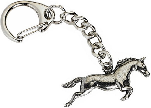 Horse Keyring Key Chain Racing Souvenir Pony Bag Purse Charm Case Pewter Gift
