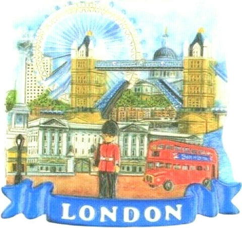 London Souvenir Fridge Magnet Gift Landmarks Tower Bridge Buckingham Palace Eye