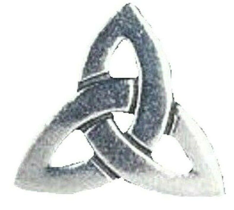 Celtic Triquetra Knot Badge Pin Pewter