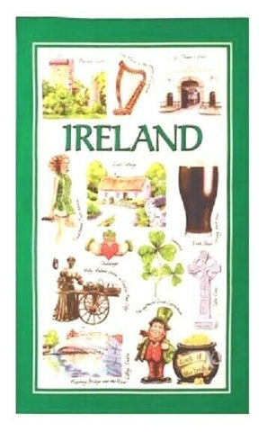 Iconic Ireland Cotton Tea Towel 