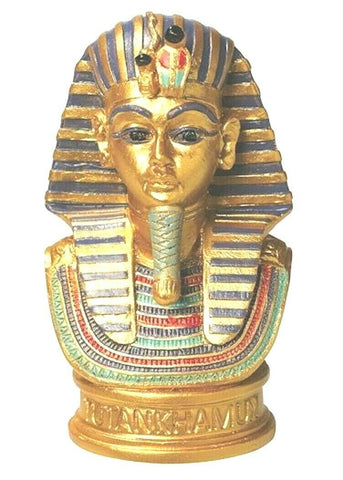 Egyptian Tutankhamun Death Mask Bust Figurine Ornament Statue