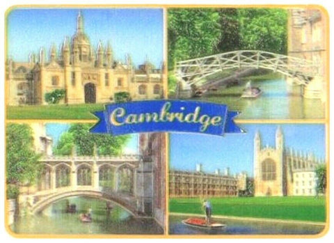 Cambridge Postcard Fridge Magnet