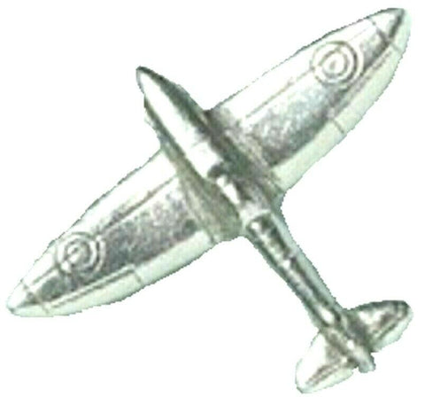 Silver Pewter Spitfire Badge