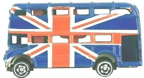 London Bus Fridge Magnet Union Jack Flag Die Cast Metal
