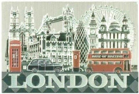London Souvenir Fridge Magnet 