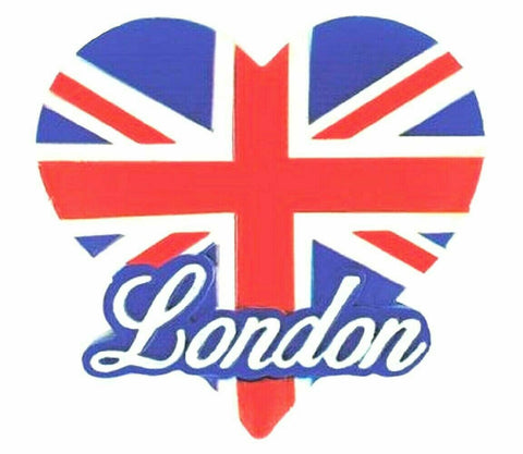 Love London Fridge Magnet Union Jack Flag