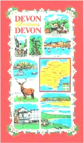 Devon Glorious Devon Tea Towel