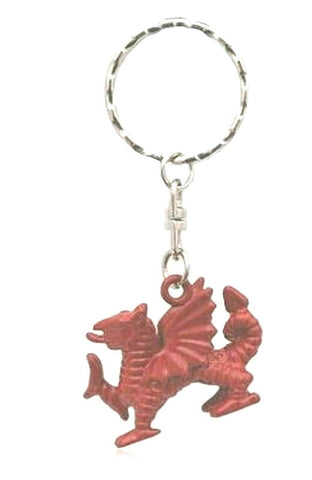 Wales Red Dragon Metal Keyring