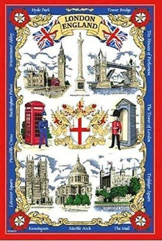 London Souvenir Tea Towel