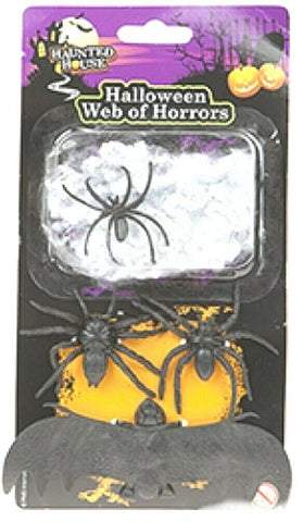 Halloween Party Hanging Spiders Web Bat Kids Cobweb Decoration Ceiling Windows