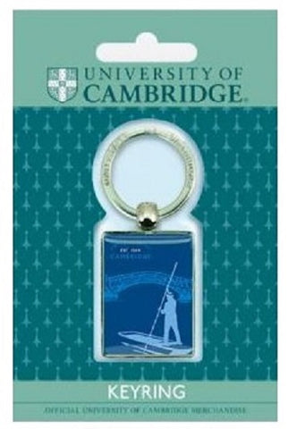 Official University Of Cambridge Keyring Souvenir Key Ring Student Graduate Gift Punting