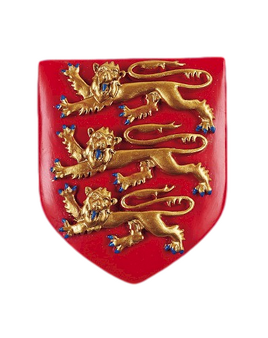 3 Lions Shield Fridge Magnet  Handmade in the UK Resin Size: 5.5cm x 4.5cm x 1.5cm Featuring Three Lions on a Heraldic Crest Red Crest & Gold Coloured Lions Brief history of heraldic shield design on back of packaging New & Sealed  Perfect for placing on your fridge,  Makes an ideal gift for friends and family.