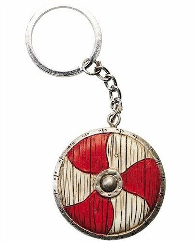 VIKING SHIELD KEYRING   Resin Size: 4cm approx Carabiner Clip Made in the UK by Westair Reproductions Ltd  Makes an ideal gift for all fans of the Vikings.