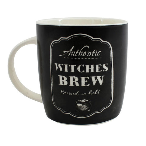 Witches Brew Mug Black Bone Cup Pagan Wiccan Gift Halloween Birthday Christmas