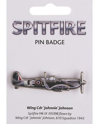 Spitfire MK IX Metal Badge Pin Brooch Lapel Pin Coat WWII RAF 3d 2 Pin Fighter