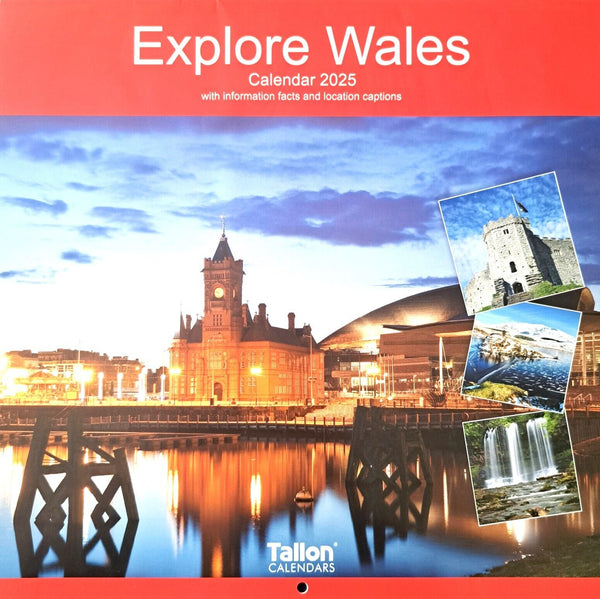 2025 Explore Square Wall Calendar England Scotland Wales Ireland Eire Scenes
