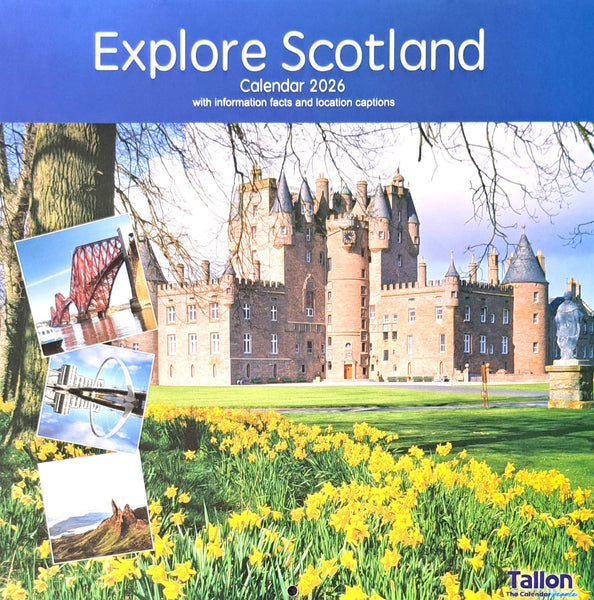 2026 Flowers Gardens Landscapes Scenic Square Wall Calendar Planner Organiser