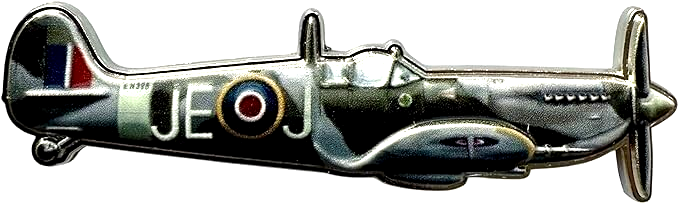 Spitfire MK IX Metal Badge Pin Brooch Lapel Pin Coat WWII RAF 3d 2 Pin Fighter