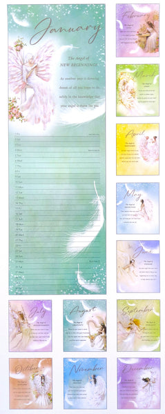2027 Angels Tall Slim Wall Calendar featuring 12 months of Quotes
