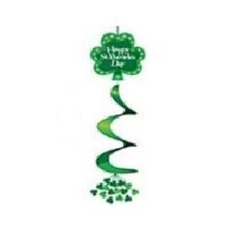 3ft Happy St Patricks Day Shamrock Party Decoration Hanging Swirl Ireland Irish
