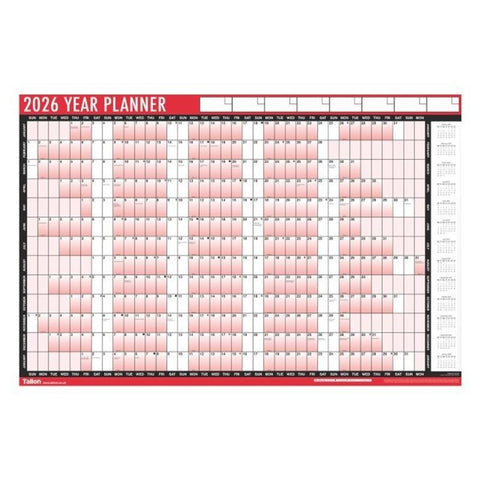 2026 A1 Wall Planner Pen Laminated Home Office Commercial Organiser Work Sticker