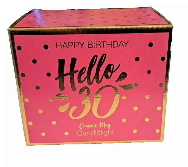 Celebrate a special milestone with the Hello 30 Mug, an ideal 30th birthday gift for a mum or dad, daughter, son. Crafted from high-quality ceramic, this modern tapered purple mug features a charming pictorial design, making it a delightful addition to any coffee or tea lover's collection. The mug comes complete with a sleek presentation box, ensuring it arrives as a beautiful surprise. Measuring at a comfortable height of 9.5 cm and width of 8.7 cm, it's perfectly sized for a personal indulgence or a thoug