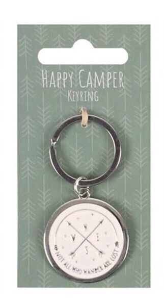 Campervan Caravan Metal Keyrings Keychains Souvenir Gifts Camping Outdoors