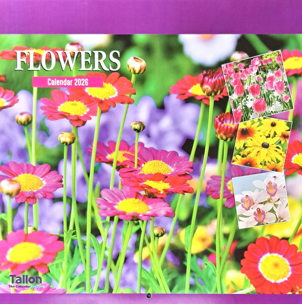 2026 Flowers Gardens Landscapes Scenic Square Wall Calendar Planner Organiser