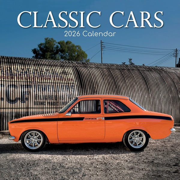 2026 Square Wall Calendars Classic Bikes Cars Motorbikes Super Performance Retro