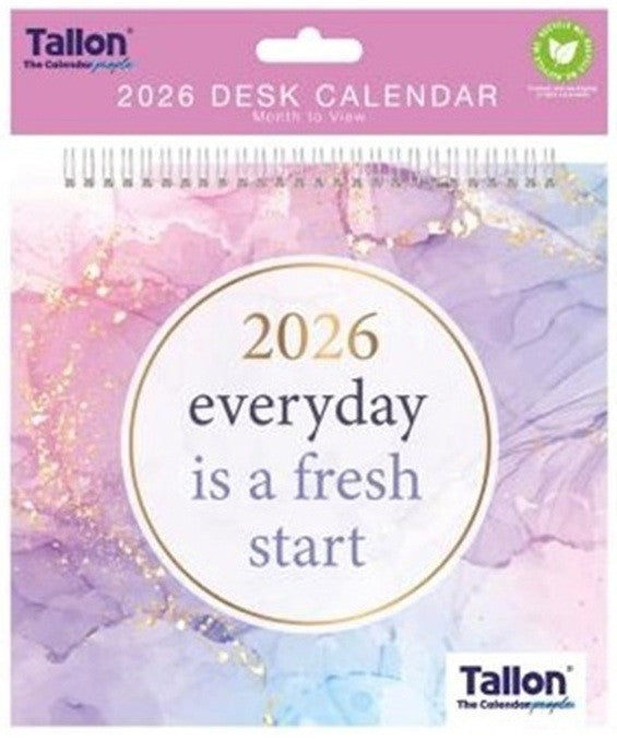 2026 Inspirational Quotes Calendar Planner Month to View Home Office Work