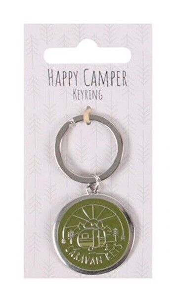 Campervan Caravan Metal Keyrings Keychains Souvenir Gifts Camping Outdoors