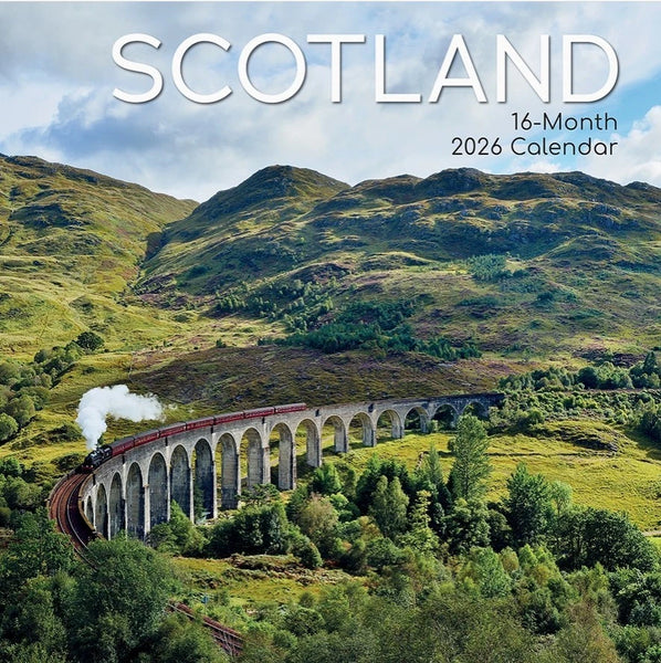 2026 Scotland Wall Calendar Scottish Landmarks Scenery Landscapes Coastal Castle