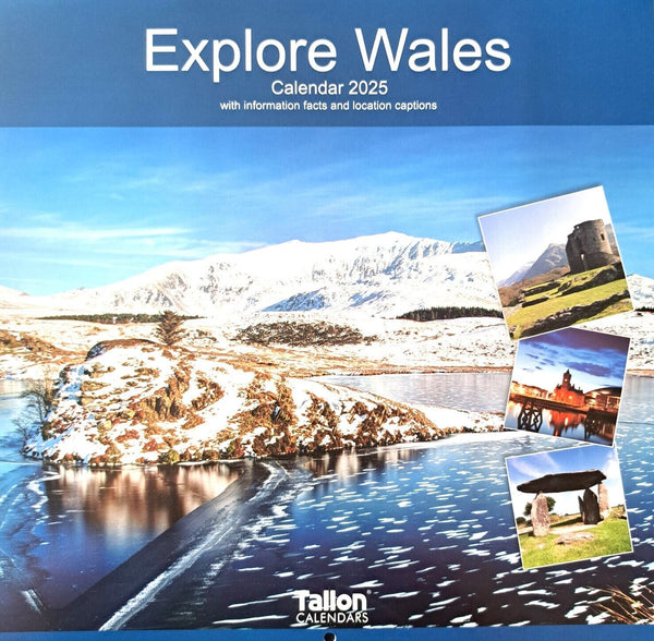 2025 Explore Square Wall Calendar England Scotland Wales Ireland Eire Scenes