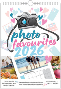 2026 DIY Print Your Own Photo Wall Calendar Insert Create Personalise A4 Gift