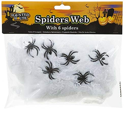 PMS JUMBO SPIDERS WEB W/ 6xSPIDERS IN POLYBAG WITH HEADER CA