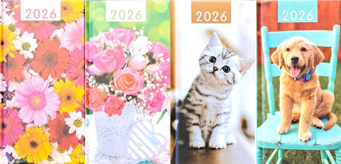 2026 Slim WTV Diary Week to View Planner Organiser Hardback Pocket Appointments