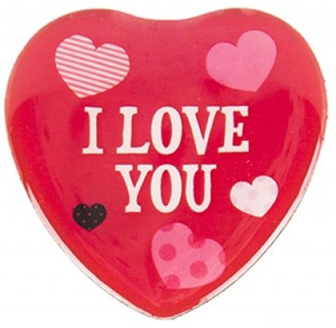 I Love You Love Heart Fridge Magnet Birthday Valentines Anniversary Romantic