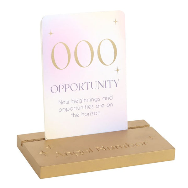 Angel Number Affirmation Cards with Wooden Stand Spirituality Mediumship Positivity