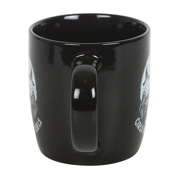 Girls Will Be Girls Mug

* Black Mug featuring 3 Witches
* Presentation Box
* Size: 9.2cm x 8.8cm (Not including handle)
* Made by Something Different under the Jones Home &amp; Gift brand


Start your day with a sip of serenity from this rounded mug featuring 3 Witches around a cauldron. Great for hot drinks on dreamy mornings or quiet evenings under the moonlight. 500ml capacity. Microwave safe. Dishwasher safe.

It is perfect for tea, coffee, or other liquids.

The mug includes a presentation box, making