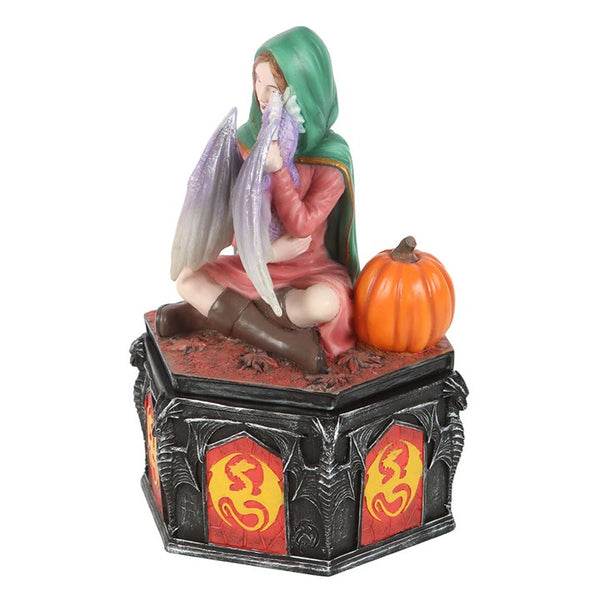 Dragon Friendship Fall Box by Anne Stokes Trinket Jewellery Figurine Fantasy Ornament Kindred Spirits Spirtual