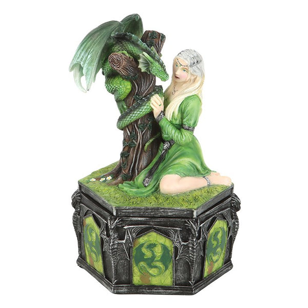 Dragon Friendship Summer Trinket Box by Anne Stokes Jewellery Figurine Fantasy Ornament Kindred Spirits Angel Spirtual