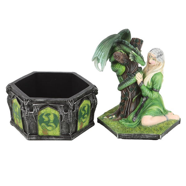 Dragon Friendship Summer Trinket Box by Anne Stokes Jewellery Figurine Fantasy Ornament Kindred Spirits Angel Spirtual