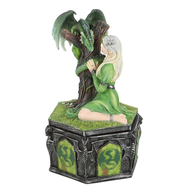 Dragon Friendship Summer Trinket Box by Anne Stokes Jewellery Figurine Fantasy Ornament Kindred Spirits Angel Spirtual