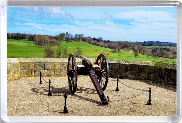 Jumbo Alnwick Castle Cannon Fridge Magnet