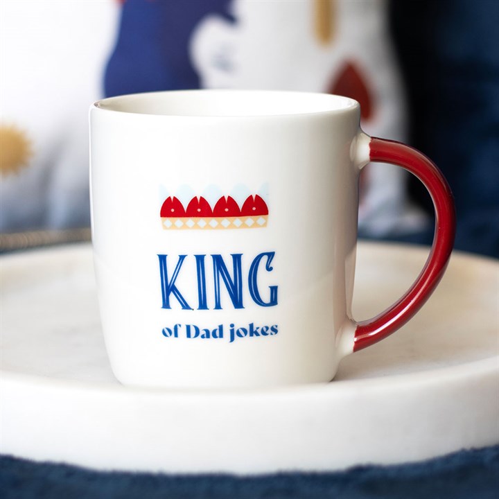 King of Dad Jokes Mug Fathers Day Birthday Christmas Gift