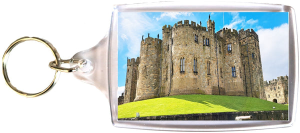 Large Alnwick Castle Cannon Keyring Blue Sky