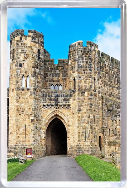 Large Alnwick Castle Gate House Entrance fridge magnet