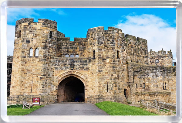 Large Alnwick Castle Gate House Entrance fridge magnet